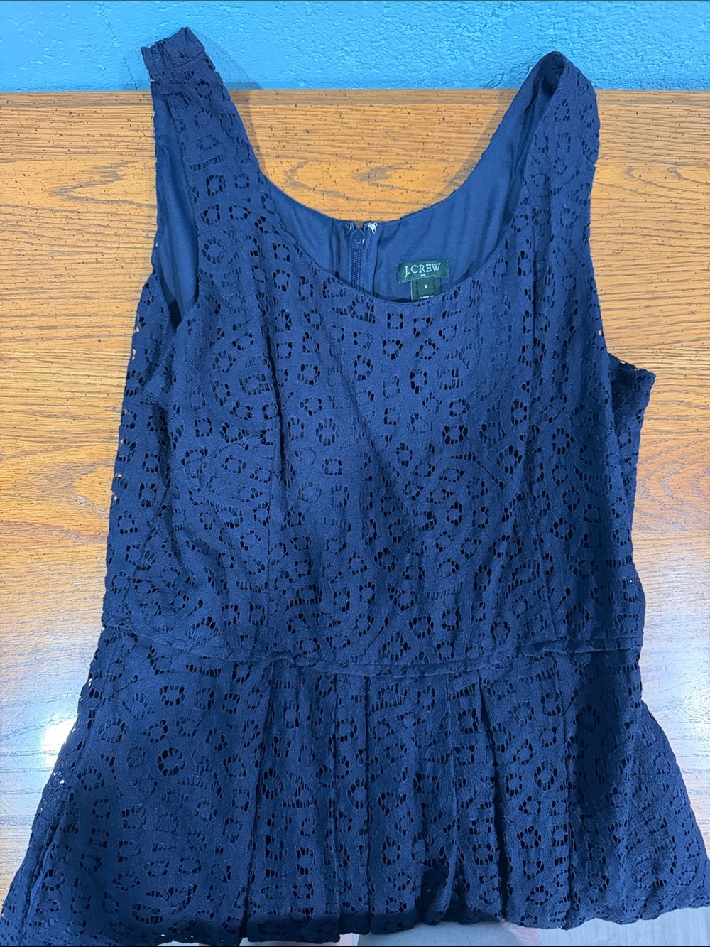 J. Crew Navy Lace Dress